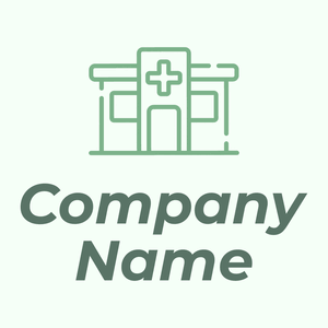 Hospital logo on a Honeydew background - Medical & Farmacia