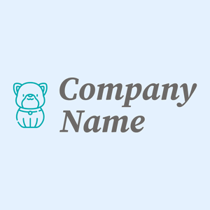 Dog logo on a Alice Blue background - Dieren/huisdieren