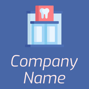 Dental clinic logo on a Mariner background - Médicale & Pharmaceutique