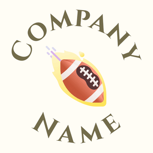 Rugby ball on a Floral White background - Domaine sportif