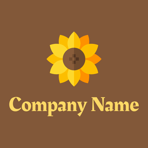 Sunflower logo on a Cigar background - Agricoltura