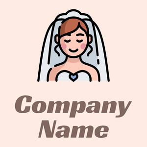 Bride logo on a Misty Rose background - Bruiloft diensten