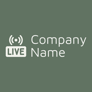 Live streaming logo on a Finlandia background - Comunicazioni