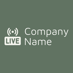 Live streaming logo on a Finlandia background - Comunicaciones