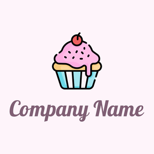 Cupcake on a Lavender Blush background - Food & Drink