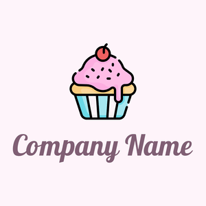 Cupcake on a Lavender Blush background - Essen & Trinken