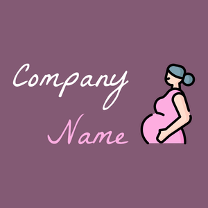 Pregnancy logo on a Trendy Pink background - Bambini & Infanzia