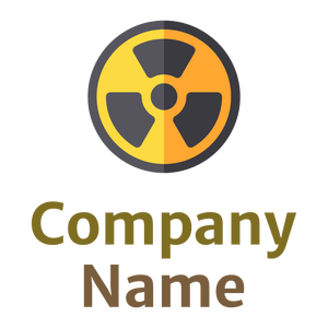 Nuclear logo on a White background - Abstrait
