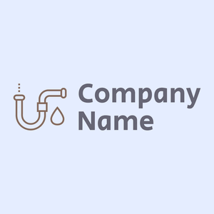 Plumbering logo on a Alice Blue background - Negócios & Consultoria