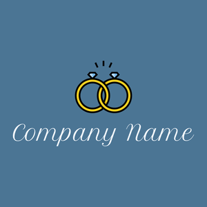 Wedding rings logo on a San Marino background - Servizi nuziali