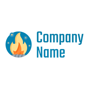 Cerulean Bonfire on a White background - Landscaping