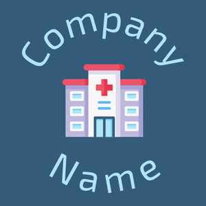 Hospital logo on a Matisse background - Domaine de l'architechture