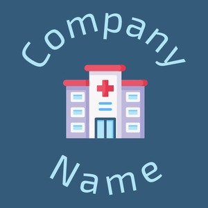 Hospital logo on a Matisse background - Arquitetura