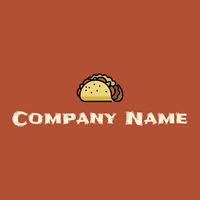 Taco logo on a Red Stage background - Abstrato