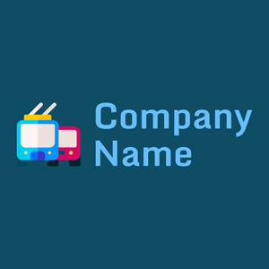 Public transport logo on a Blue Stone background - Automobiles & Vehículos