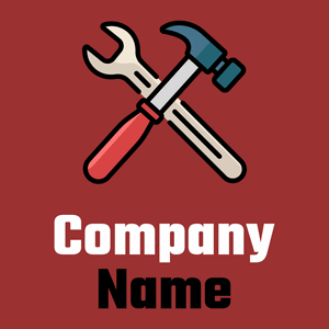 Hammer logo on a Milano Red background - Construção & Ferramentas