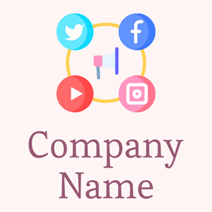 Light Slate Blue Social media on a Snow background - Affari & Consulenza
