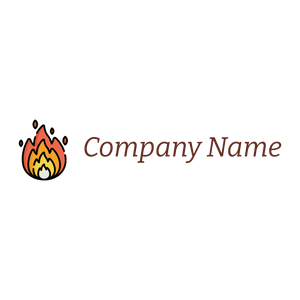Fire logo on a White background - Security