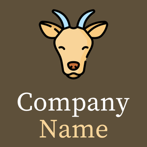 Goat logo on a Brown Derby background - Dieren/huisdieren