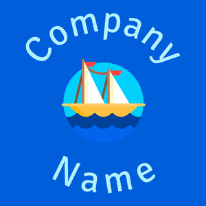 Yacht logo on a Navy Blue background - Autos & Fahrzeuge