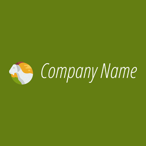 Goat logo on a Olive Drab background - Dieren/huisdieren