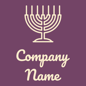 Big Menorah logo on a Cosmic background - Religion et spiritualité