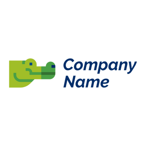 Crocodile logo on a White background - Animaux & Animaux de compagnie