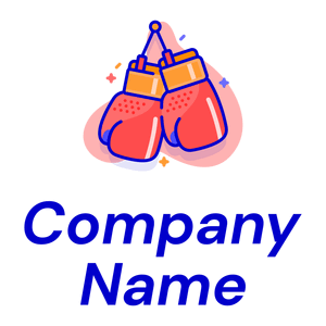 Boxing glove logo on a White background - Sports