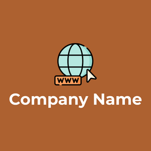 Browser logo on a Fiery Orange background - Computadora