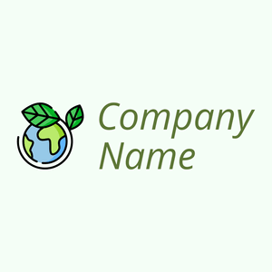 Planet earth logo on a Honeydew background - Community & No profit