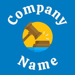 Law logo on a Navy Blue background - Zakelijk & Consulting