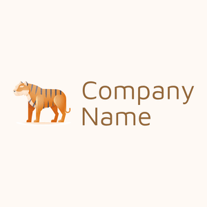 Tiger logo on a Seashell background - Animaux & Animaux de compagnie