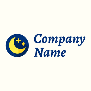 Night mode logo on a Ivory background - Abstracto