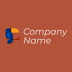 Toucan logo on a Orange Roughy background - Medio ambiente & Ecología