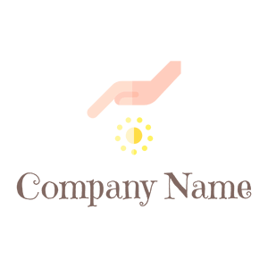 Hand Reiki logo on a White background - Abstract