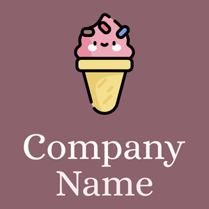 Black Ice cream on a Mauve Taupe background - Essen & Trinken