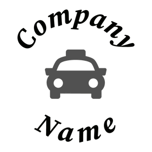 Taxi front view logo on a White background - Automobile & Véhicule