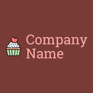Black Cupcake on a Red Robin background - Alimentos & Bebidas