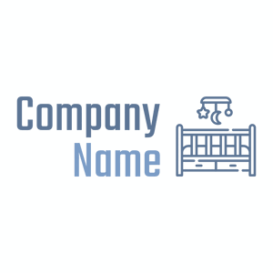 Baby crib logo on a White background - Niños & Guardería