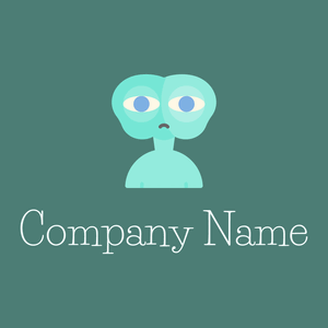 Alien logo on a Dark Green Copper background - Tecnología