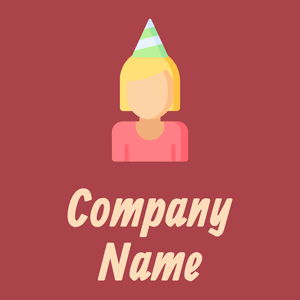 Birthday girl logo on red background - Arte & Intrattenimento