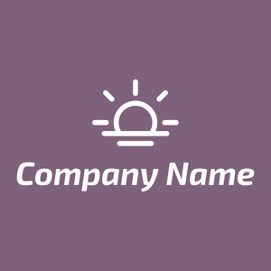 Sunrise logo on a Trendy Pink background - Abstracto