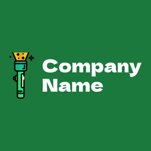 Flashlight logo on a Dark Spring Green background - Construção & Ferramentas
