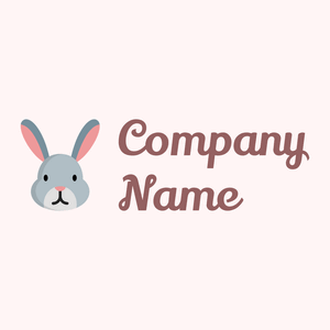 Rabbit logo on a Snow background - Animaux & Animaux de compagnie