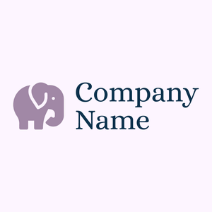 Elephant logo on a Magnolia background - Animais e Pets