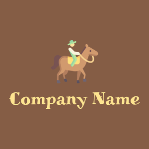 Horse logo on a Dark Wood background - Auto & Voertuig