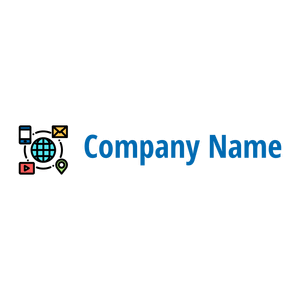 Internet logo on a White background - Computer