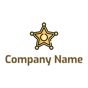 Sheriff badge on a White background - Seguridad