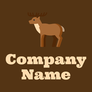 Bourbon Deer on a Baker's Chocolate background - Dieren/huisdieren