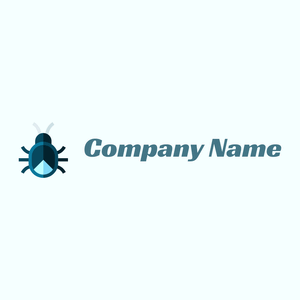 Virus on a Azure background - Computadora